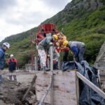 SE REALIZA EL HORMIGONADO DONDE FUNCIONARÁ EL NUEVO PUESTO DE CONTROL DE USHUAIA